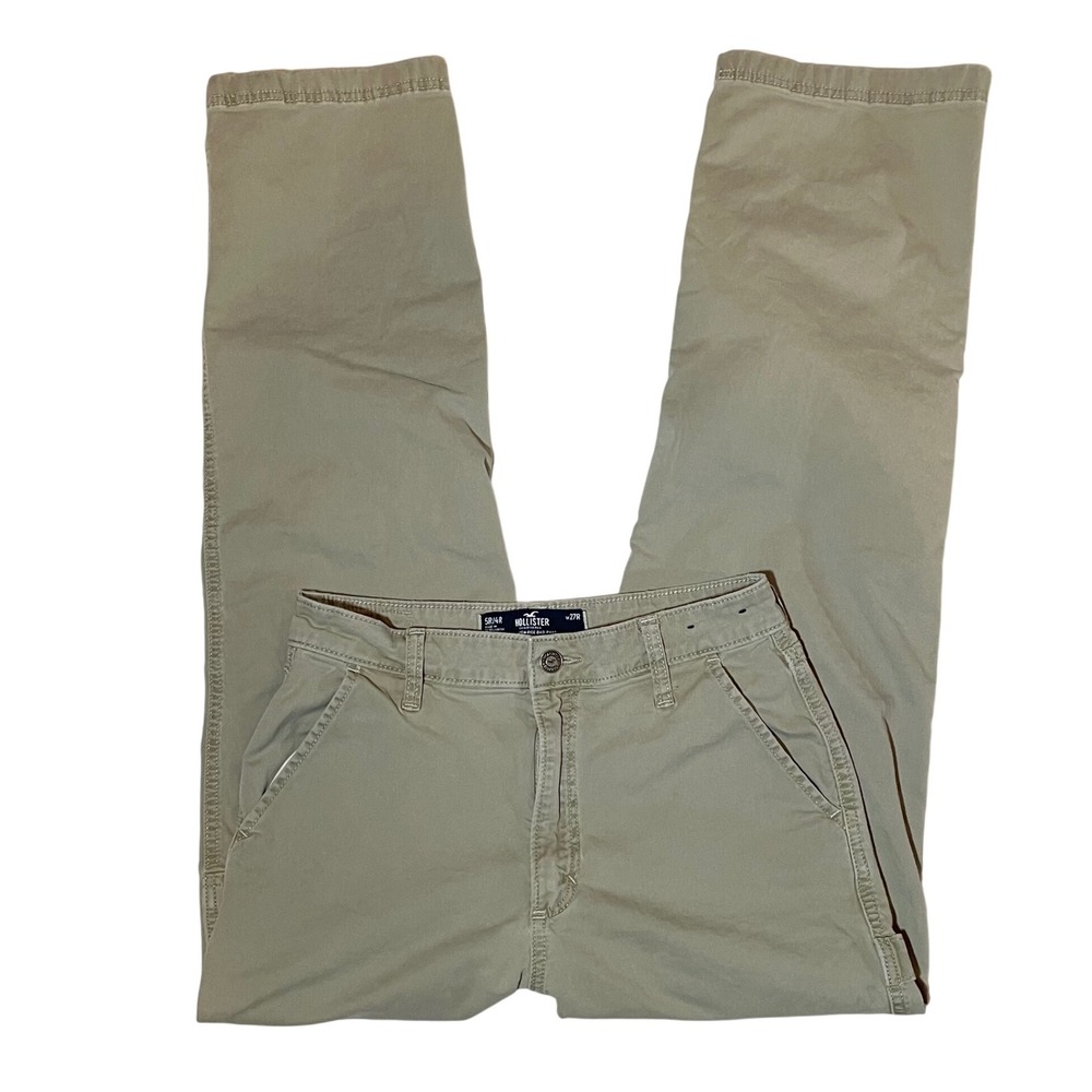 Hollister Ultra High Rise Dad Pant Khaki Junior 5R/27R Carpenter  Y2K Streetwear